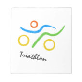 Triathlon logo notitieblok (Voorkant)