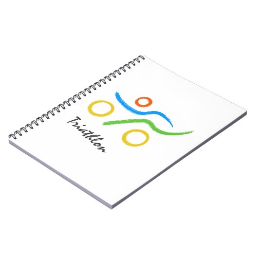 Triathlon logo notitieboek (Linkerzijde)