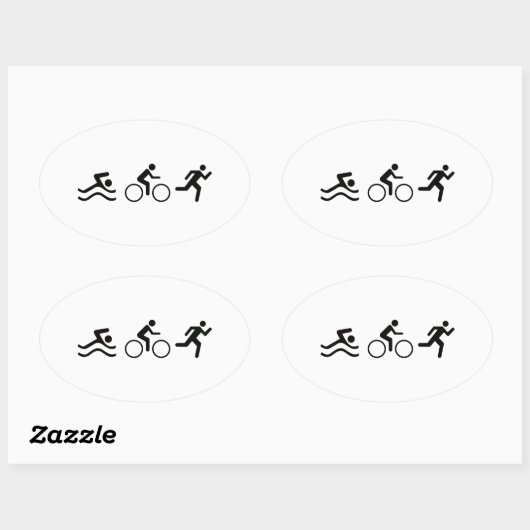 TRIATHLON LOGO OVALE STICKER (Vel)