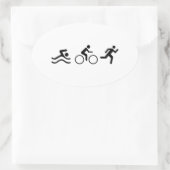 TRIATHLON LOGO OVALE STICKER (Tas)