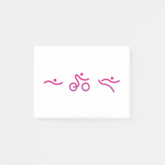 Triathlon logo post-it® notes