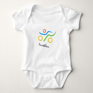 Triathlon logo romper
