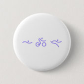 Triathlon logo ronde button 5,7 cm (Voorkant)