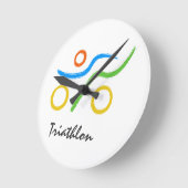 Triathlon logo ronde klok (Hoek)