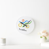Triathlon logo ronde klok (Huis)