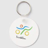 Triathlon logo sleutelhanger (Voorkant)