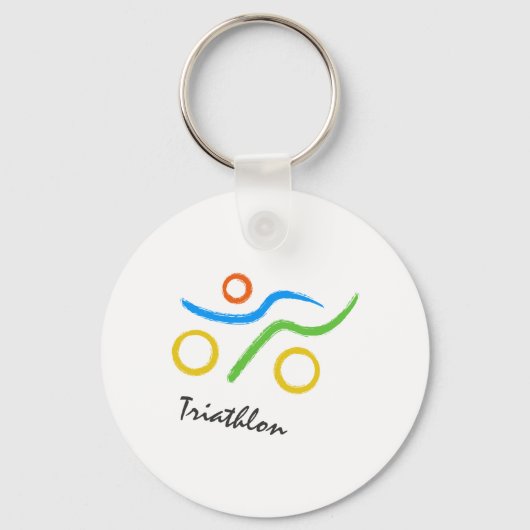 Triathlon logo sleutelhanger (Voorkant)