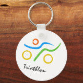 Triathlon logo sleutelhanger (Voorkant)