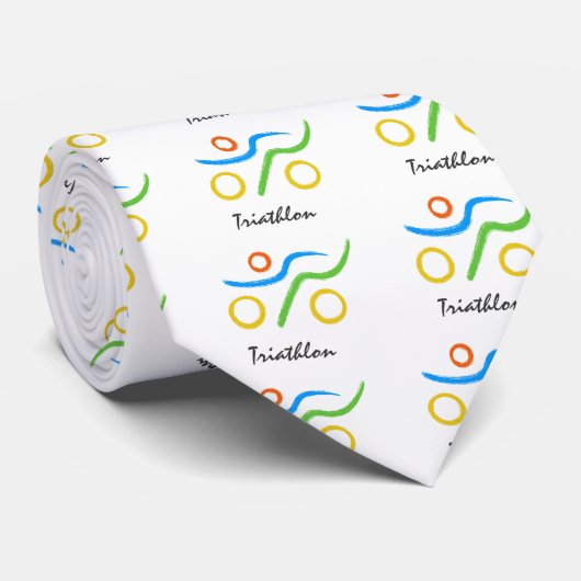 Triathlon logo stropdas (Opgerold)