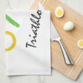 Triathlon logo theedoek (Quarter Fold)