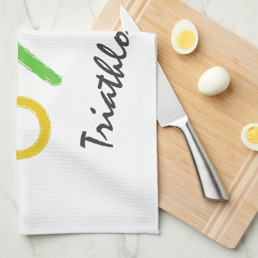 Triathlon logo theedoek (Quarter Fold)