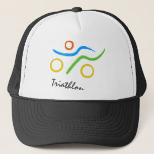 Triathlon logo trucker pet