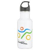 Triathlon logo waterfles  (Voorkant)