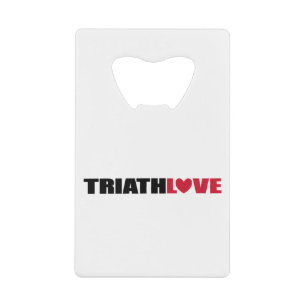 Triathlon Love for zwemmers, Cyclers and Runners Creditkaart Flessenopener