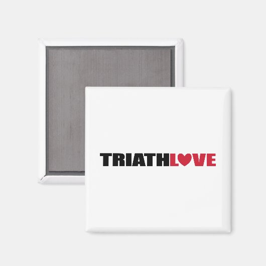 Triathlon Love for zwemmers, Cyclers and Runners Magneet (Voorkant / Achterkant)