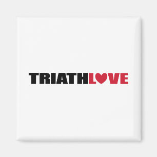 Triathlon Love for zwemmers, Cyclers and Runners Magneet