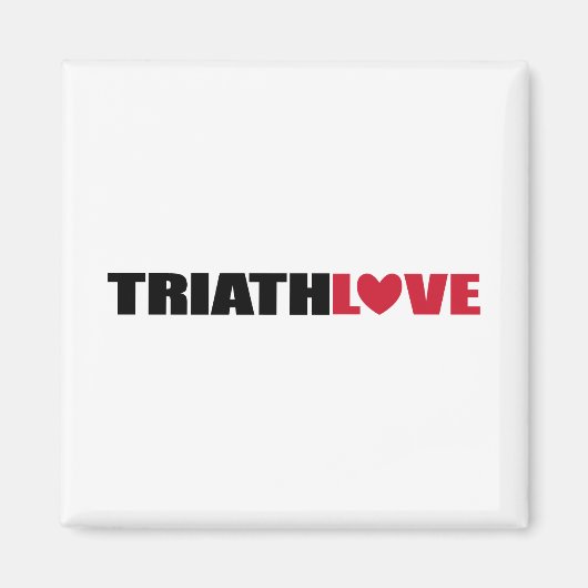 Triathlon Love for zwemmers, Cyclers and Runners Magneet (Voorkant)