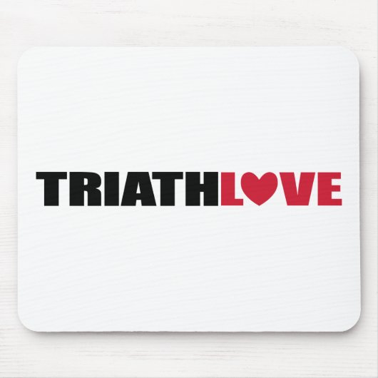 Triathlon Love for zwemmers, Cyclers and Runners Muismat (Voorkant)