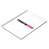 Triathlon Love for zwemmers, Cyclers and Runners Notitieboek (Linkerzijde)