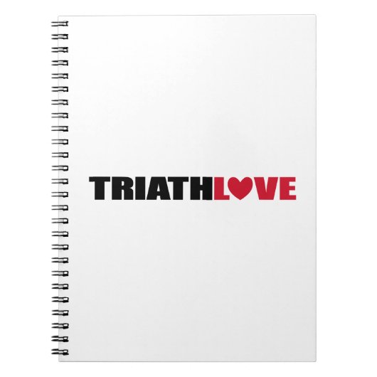 Triathlon Love for zwemmers, Cyclers and Runners Notitieboek (Voorkant)