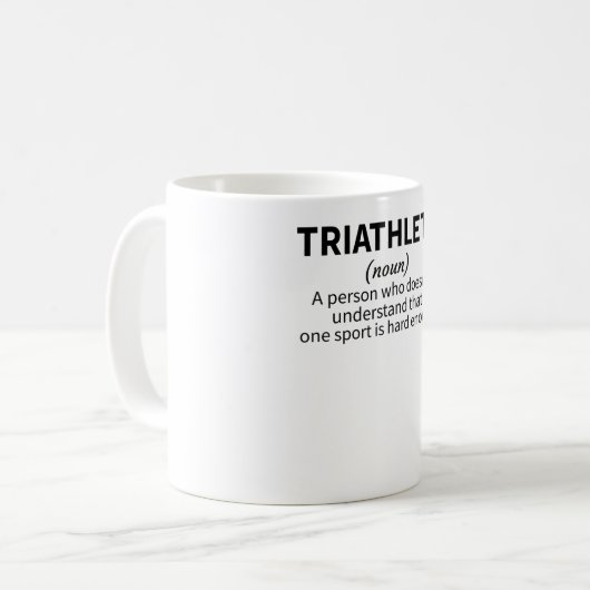 Triathlon Lover Gifts Triathlete Endurance Sports Koffiemok (Voorkant links)