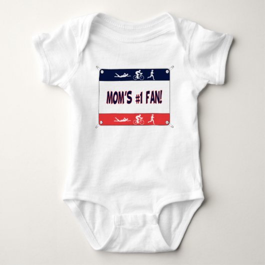 Triathlon Mam's #1 Fan Romper (Voorkant)