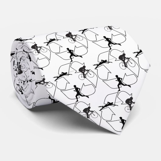 Triathlon-Man Stropdas (Opgerold)