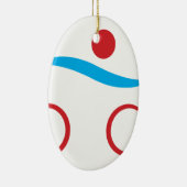 Triathlon moderne coole logo keramisch ornament (Rechts)