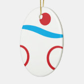 Triathlon moderne coole logo keramisch ornament (Links)