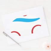 Triathlon moderne coole logo ovale sticker (Envelop)