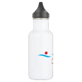 Triathlon moderne coole logo waterfles (Links)