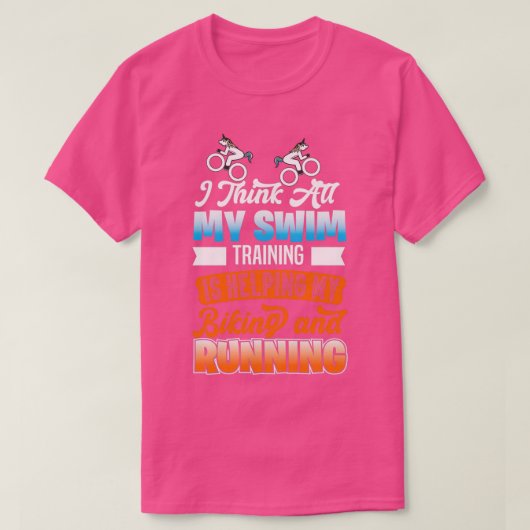 Triathlon Motif voor Triatleten 22 T-shirt (Design voorkant)