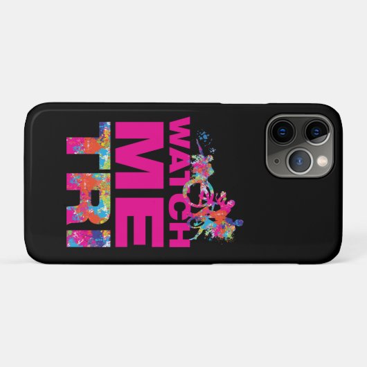 Triathlon Motivatie Case-Mate iPhone Case (Achterkant (horizontaal))