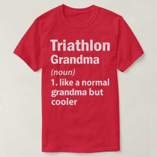 Triathlon oma t-shirt (Design voorkant)