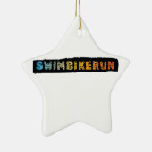 Triathlon ontwerp keramisch ornament (Rechts)