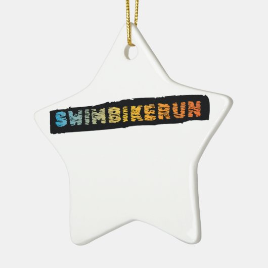 Triathlon ontwerp keramisch ornament (Links)