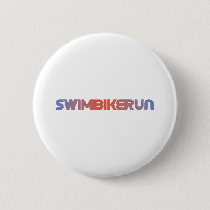 Triathlon ontwerp ronde button 5,7 cm