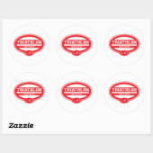 Triathlon Oval Ronde Sticker (Vel)