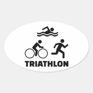 Triathlon Ovale Sticker