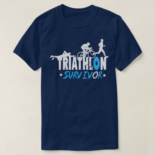 Triathlon overlevende t-shirt (Design voorkant)