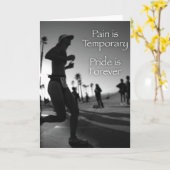 Triathlon - Pain is Temporary Kaart (Gele Bloem)