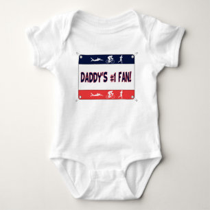 Triathlon Papa's #1 Fan Romper