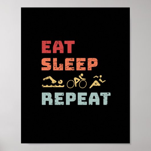 Triathlon Poster (Voorkant)