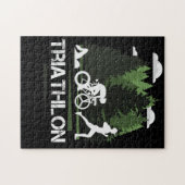 Triathlon, prachtige natuur legpuzzel (Horizontaal)