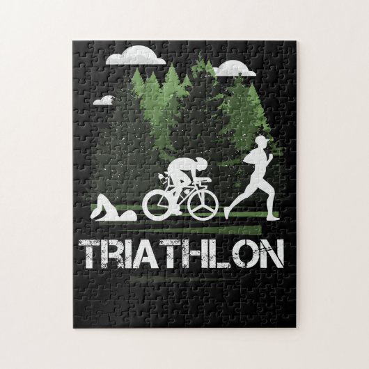 Triathlon, prachtige natuur legpuzzel (Verticaal)