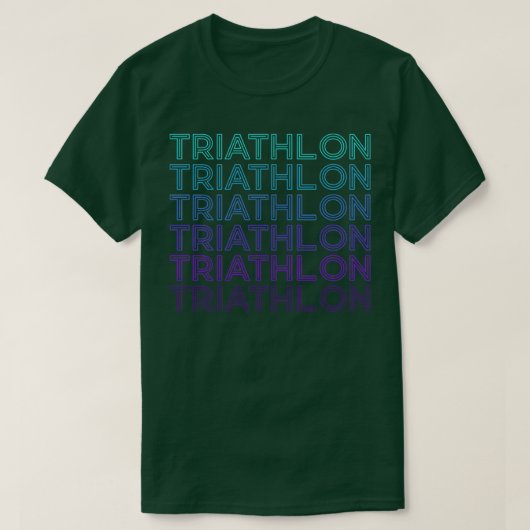 Triathlon Retro T-shirt (Design voorkant)