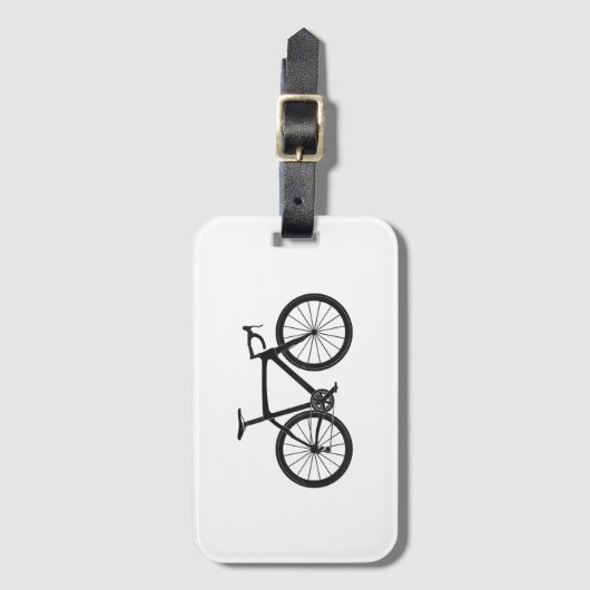 Triathlon Road Bike T Shirt Fietser Gift Cyc Bagagelabel (Voorkant (verticaal))