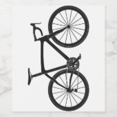 Triathlon Road Bike T Shirt Fietser Gift Cyc Wijn Etiket (Enkel label)