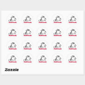 Triathlon Ronde Sticker (Vel)