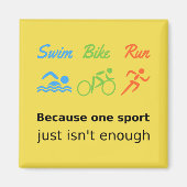 Triathlon-snelloopwedstrijd Magneet (Voorkant)